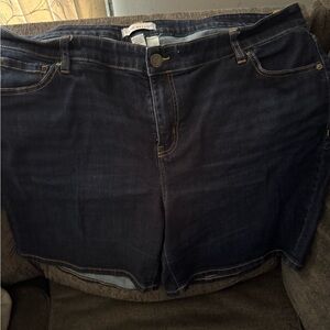 Lane Bryant Navy Denim Shorts
